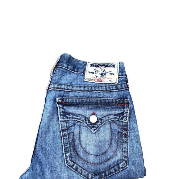 True Religion Jeans Size 31 STRAIGHT Blue - Picture 4 of 10